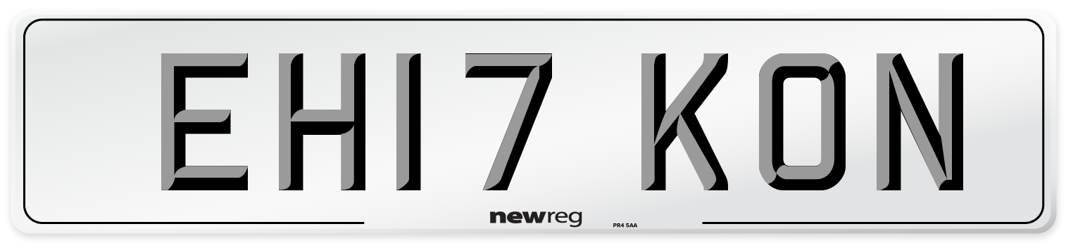 EH17 KON Number Plate from New Reg